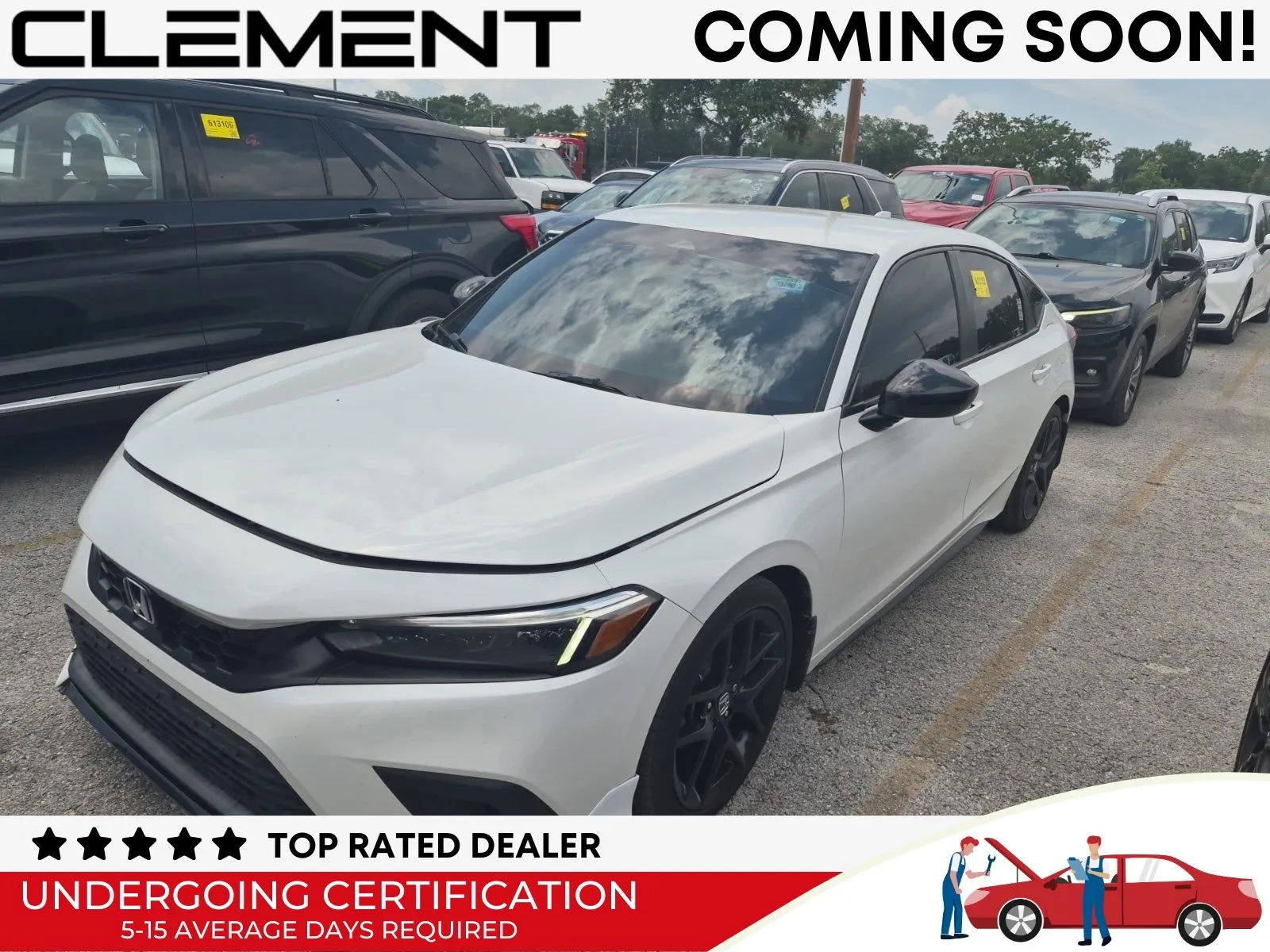 White 2023 Honda Civic Sport for sale in Florissant, MO