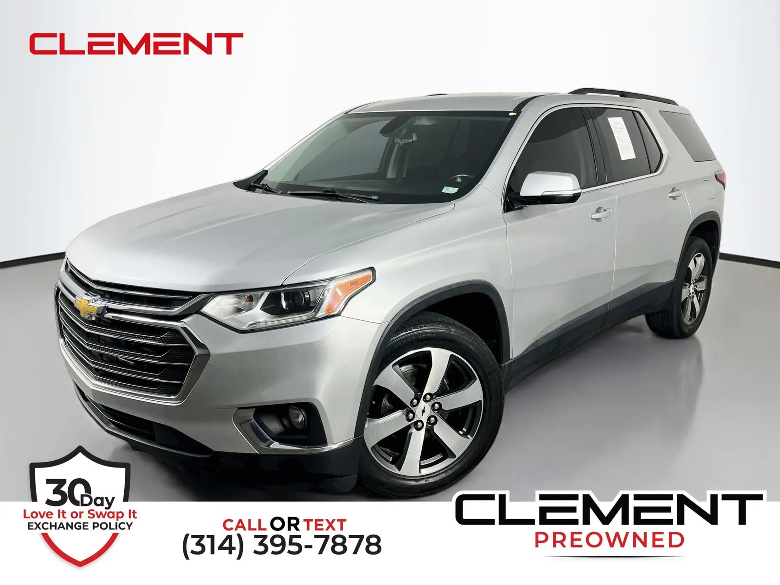 Silver 2019 Chevrolet Traverse 3LT for sale in Florissant, MO