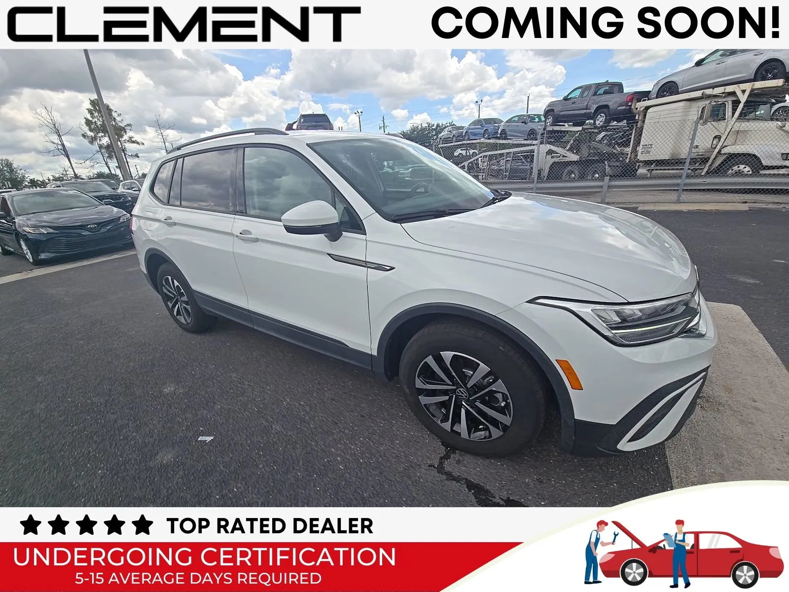 White 2023 Volkswagen Tiguan 2.0T S for sale in Florissant, MO