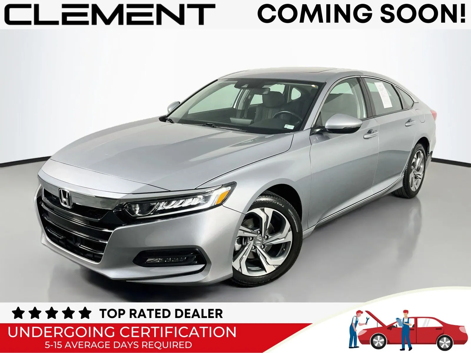 Silver 2019 Honda Accord EX-L for sale in Florissant, MO