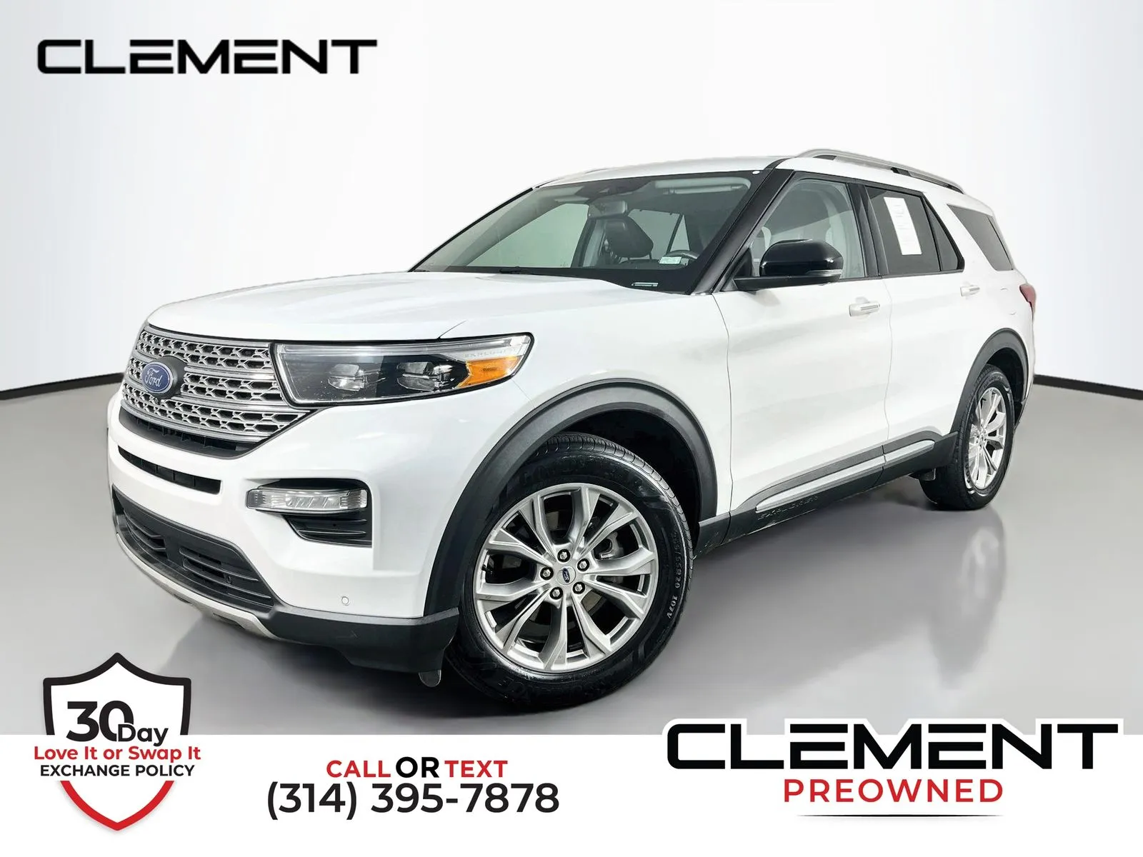 White 2023 Ford Explorer Limited for sale in Florissant, MO