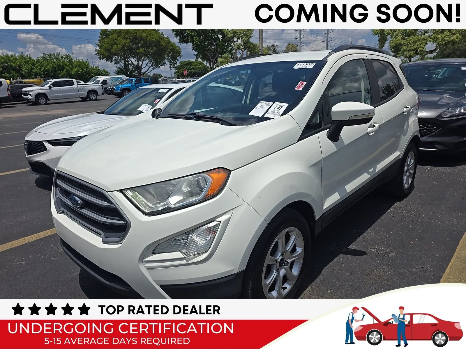 White 2019 Ford EcoSport SE for sale in Florissant, MO