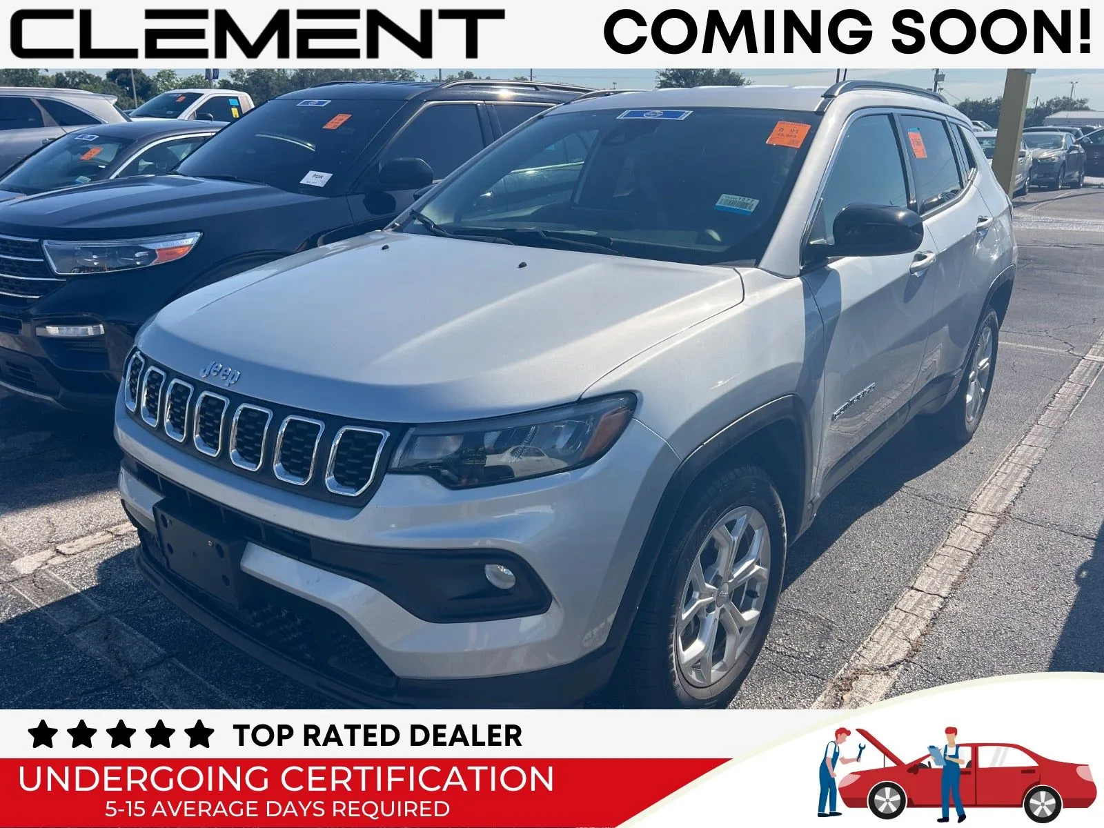 Silver 2024 Jeep Compass Latitude for sale in Florissant, MO