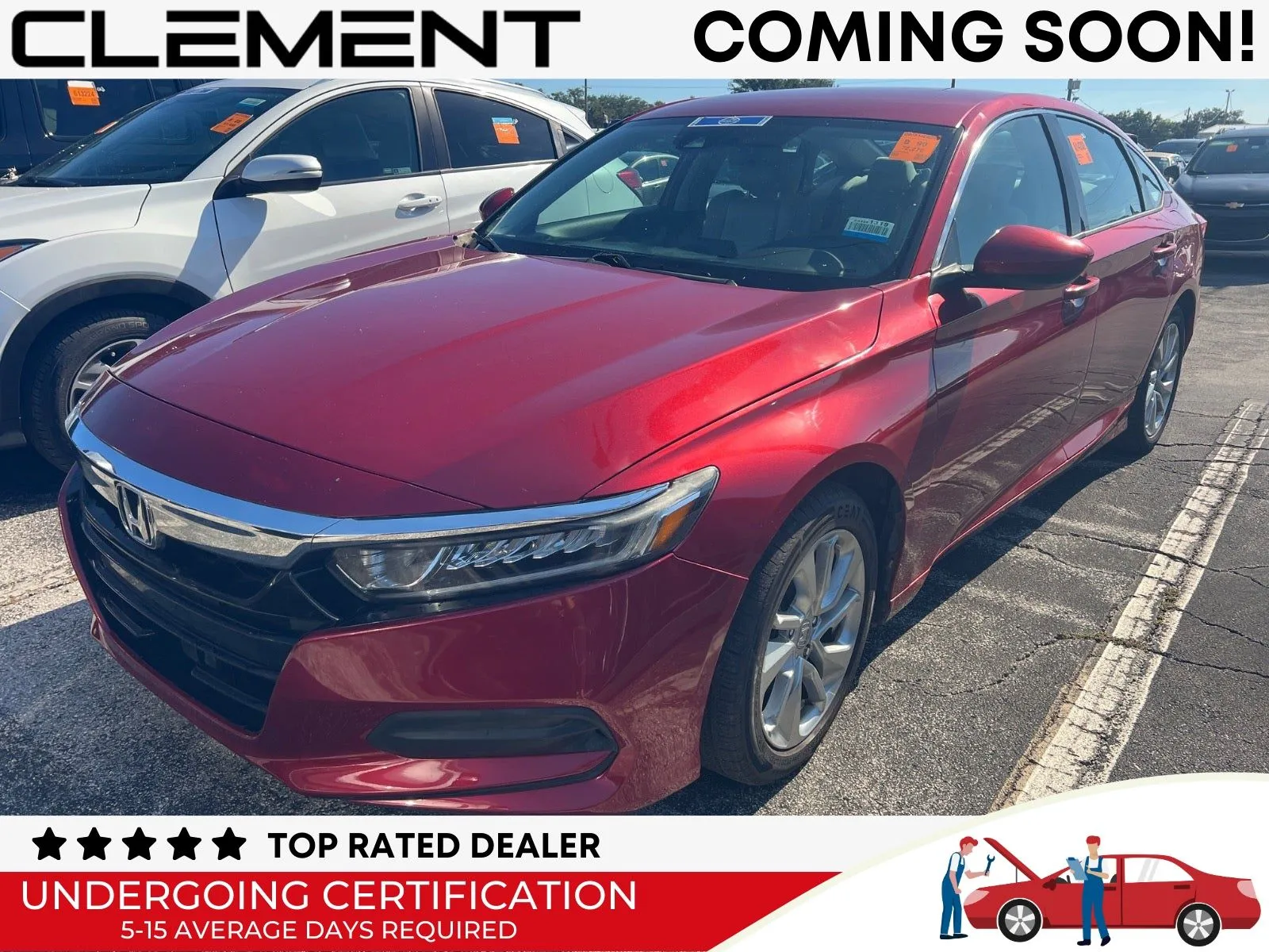 Red 2019 Honda Accord LX for sale in Florissant, MO