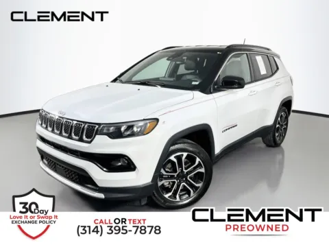 White 2023 Jeep Compass Limited for sale in Florissant, MO