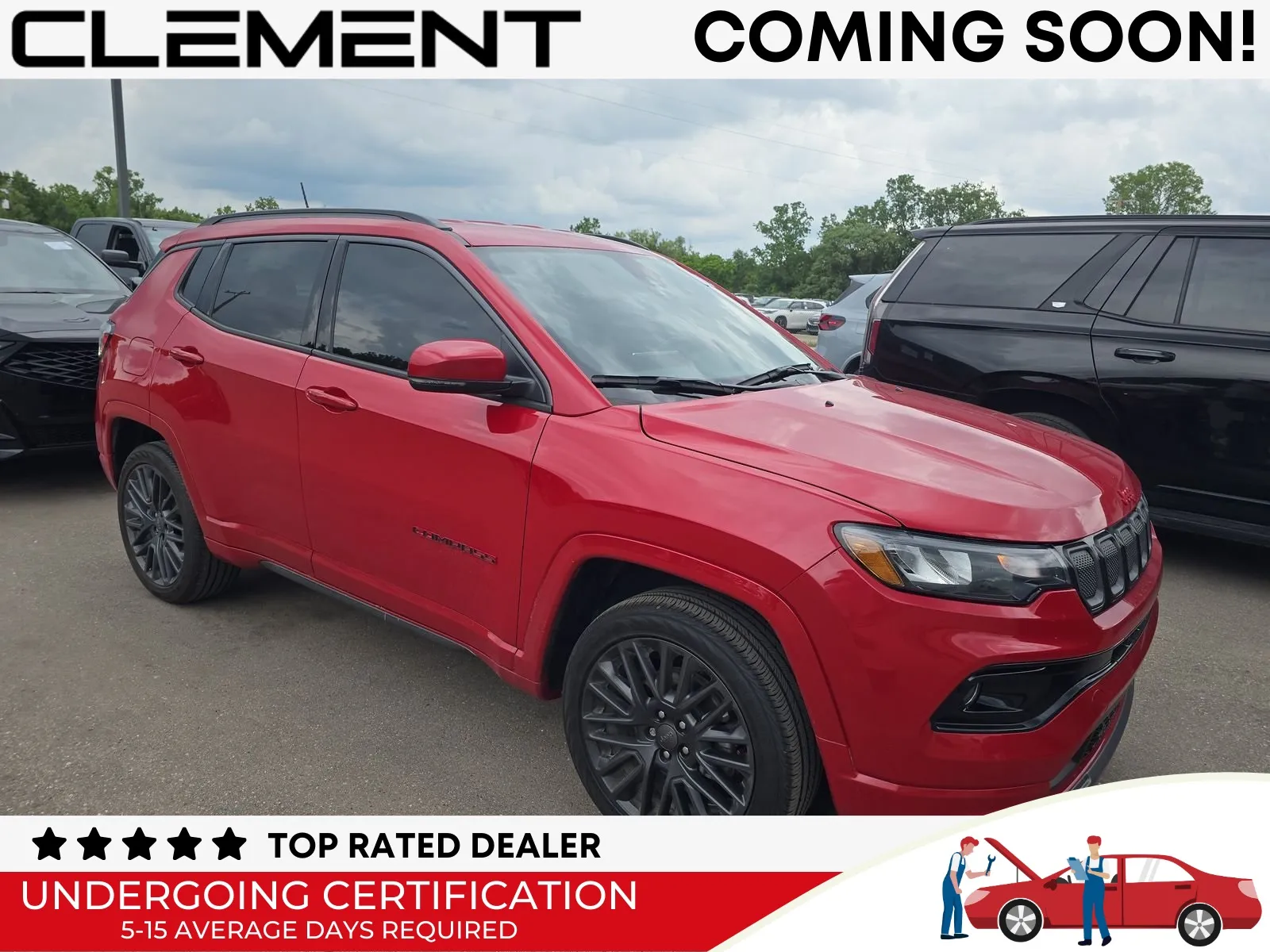 Red 2022 Jeep Compass Limited for sale in Florissant, MO