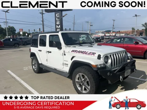 White 2019 Jeep Wrangler Unlimited Sahara for sale in Florissant, MO