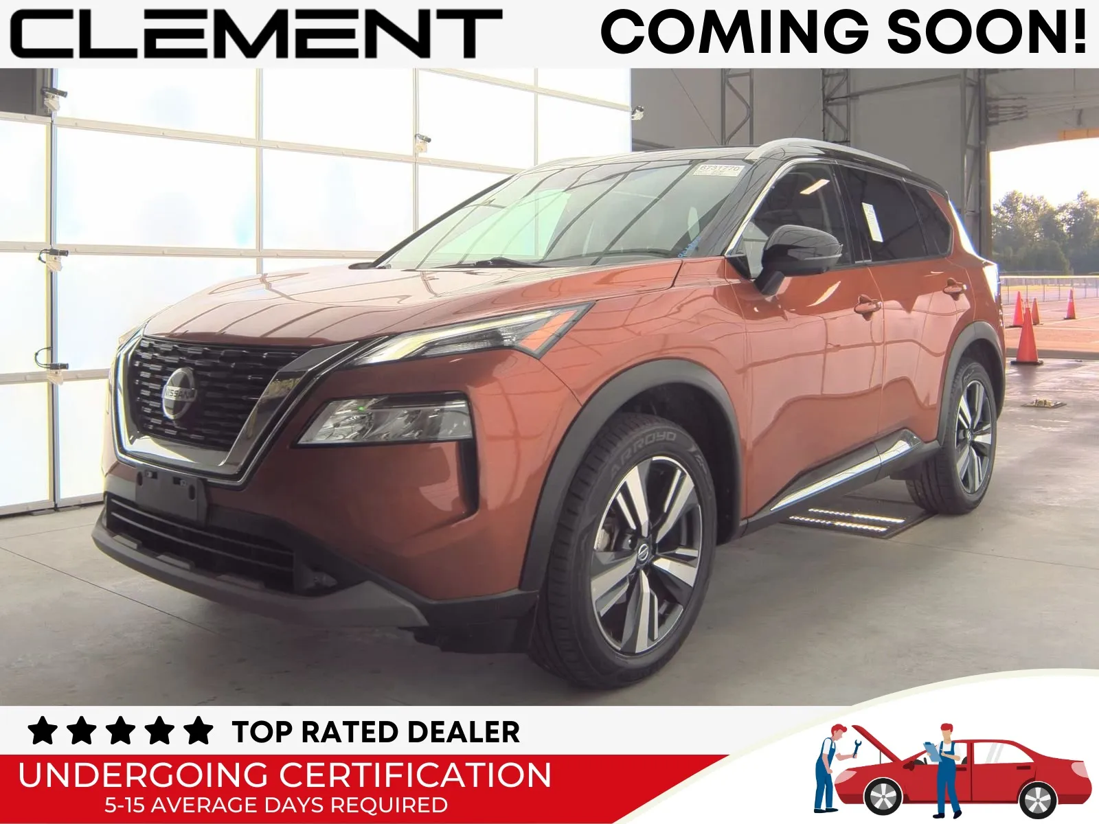 Orange 2021 Nissan Rogue SL for sale in Florissant, MO