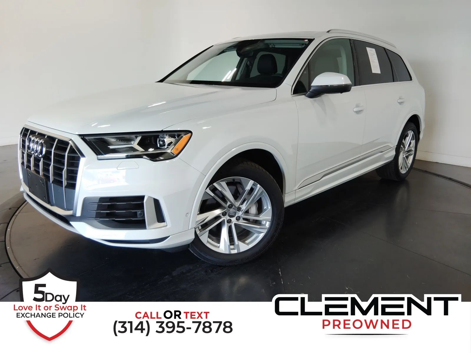 White 2020 Audi Q7 55 Premium Plus for sale in Florissant, MO