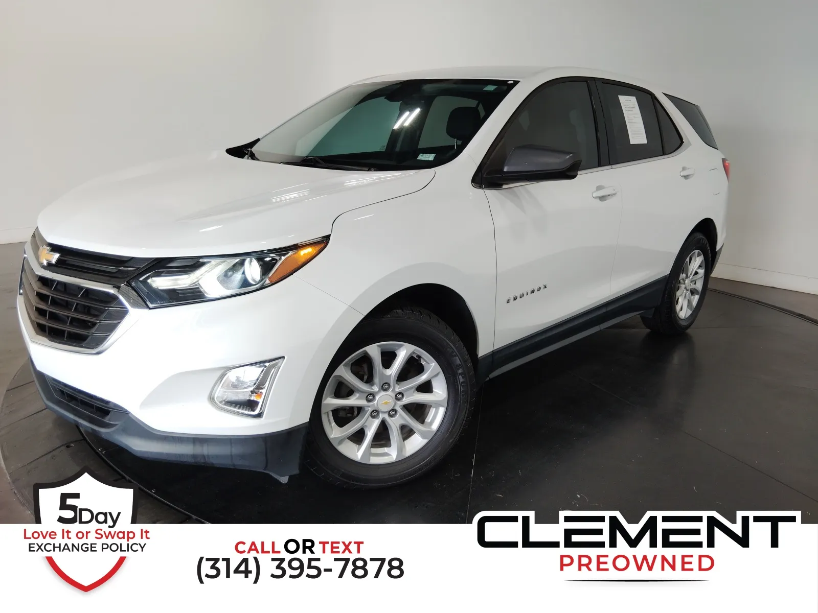 White 2019 Chevrolet Equinox LT for sale in Florissant, MO