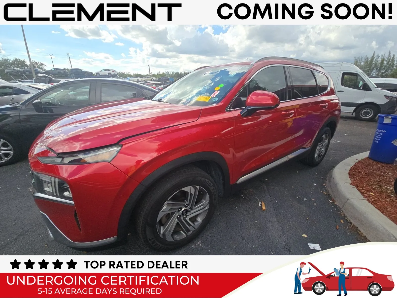 Red 2021 Hyundai Santa Fe SEL for sale in Florissant, MO