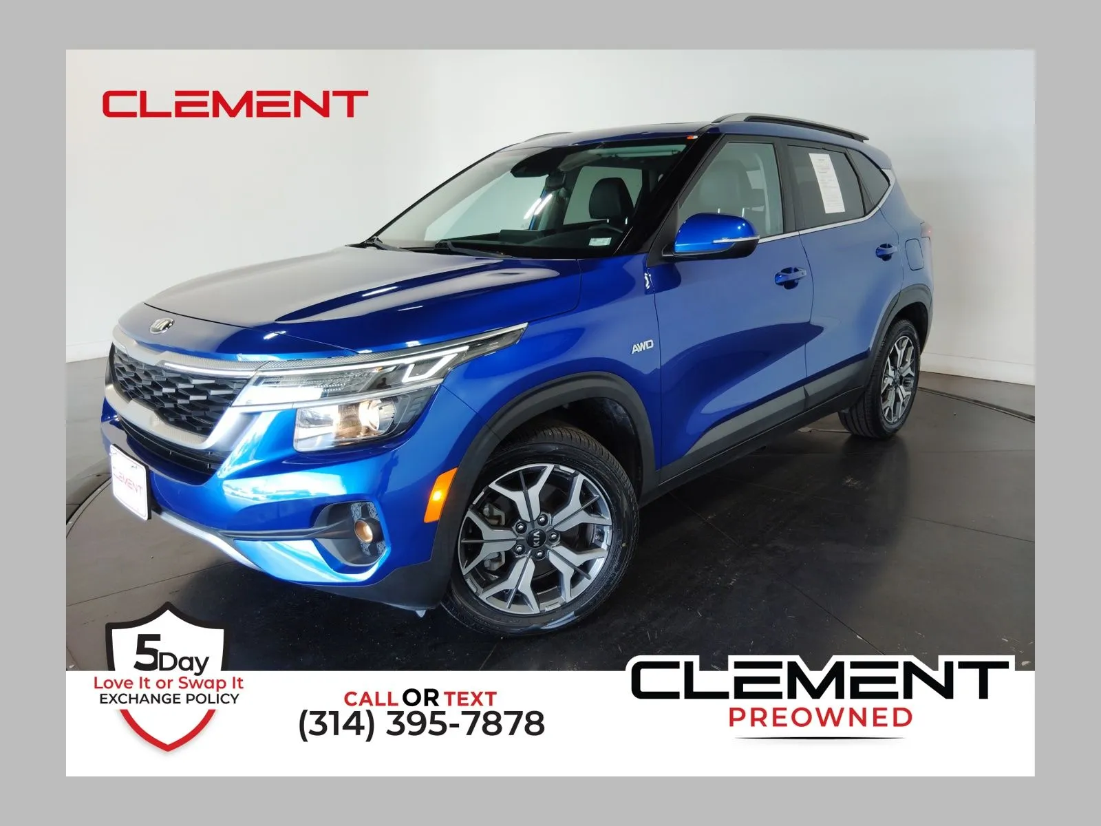 Blue 2021 Kia Seltos EX for sale in Florissant, MO