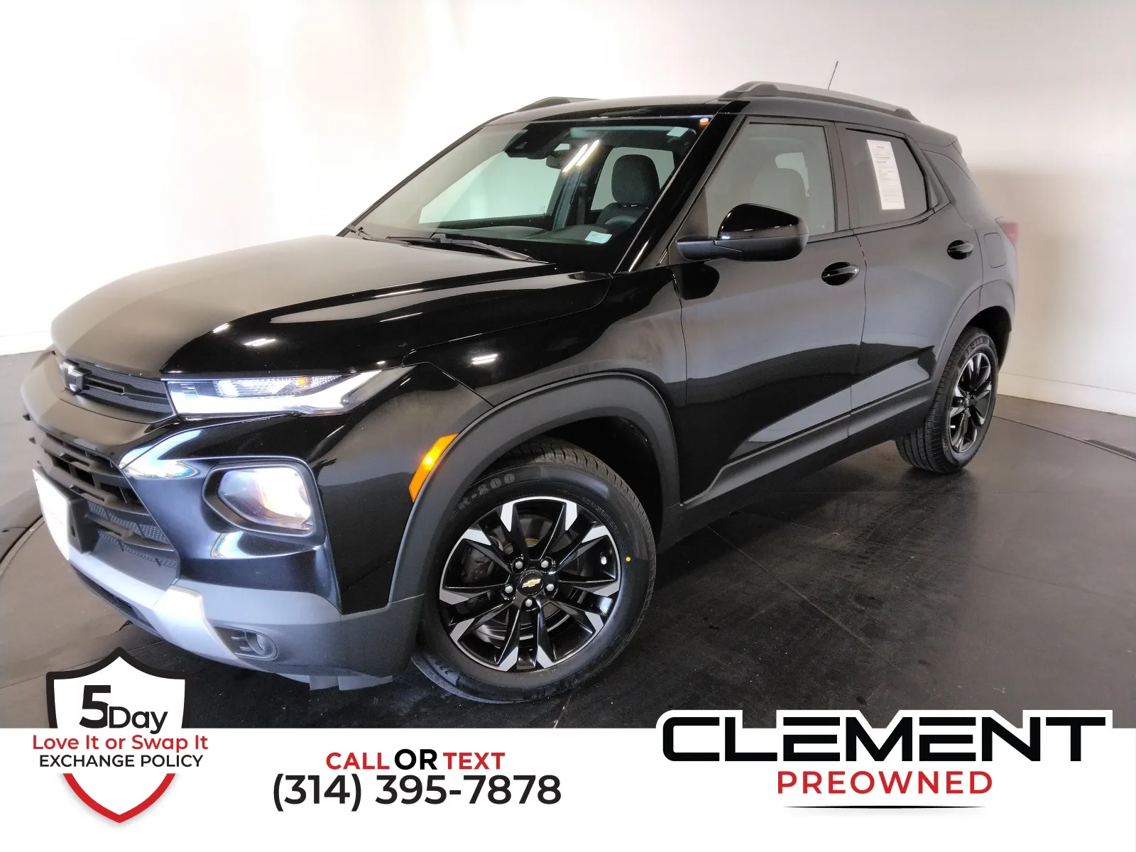 Black 2022 Chevrolet TrailBlazer LT for sale in Florissant, MO