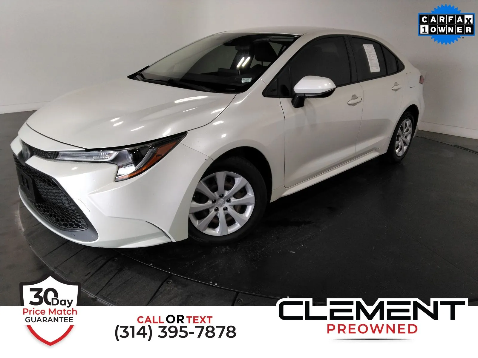 White 2020 Toyota Corolla LE for sale in Florissant, MO