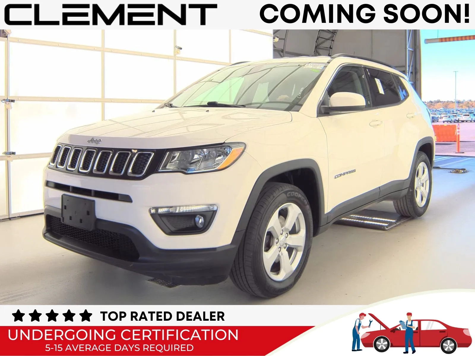 White 2019 Jeep Compass Latitude for sale in Florissant, MO
