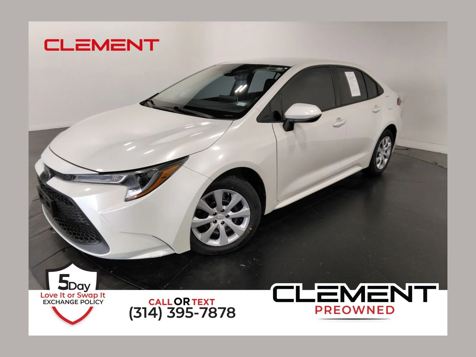 White 2021 Toyota Corolla LE for sale in Florissant, MO