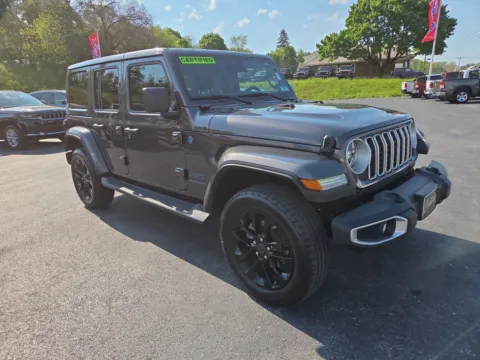 Gray 2025 Jeep Wrangler 4xe Sahara for sale in Tamaqua, PA