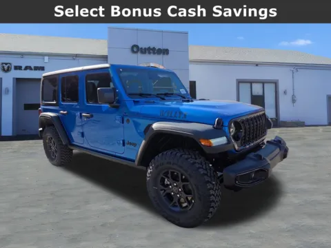 Blue 2026 Jeep Wrangler Willys for sale in Tamaqua, PA