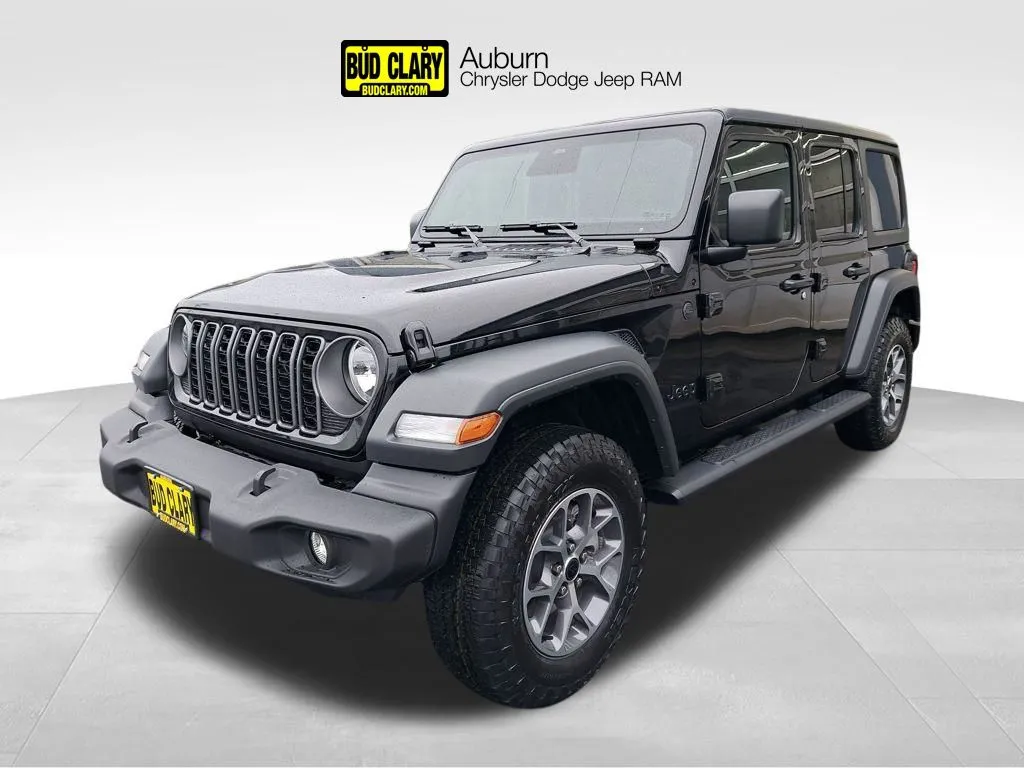 Black 2026 Jeep Wrangler Sport S for sale in Auburn, WA