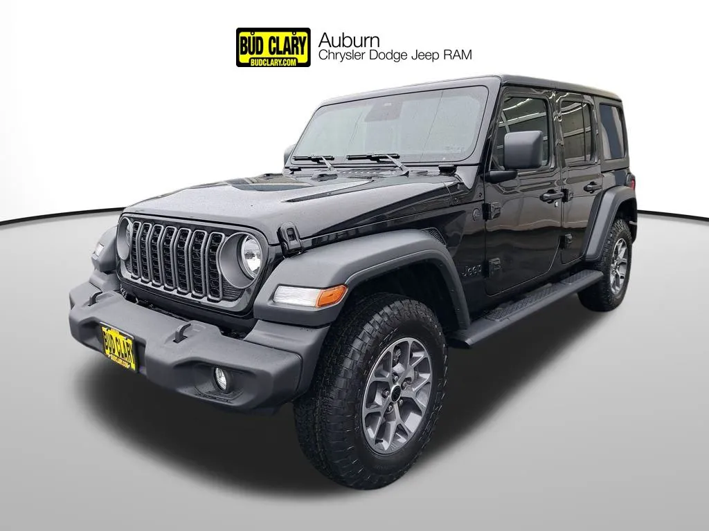 Black 2026 Jeep Wrangler Sport S for sale in Auburn, WA