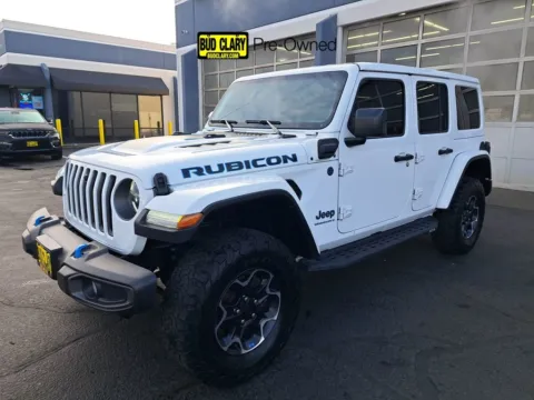 White 2023 Jeep Wrangler Rubicon 4xe for sale in Auburn, WA