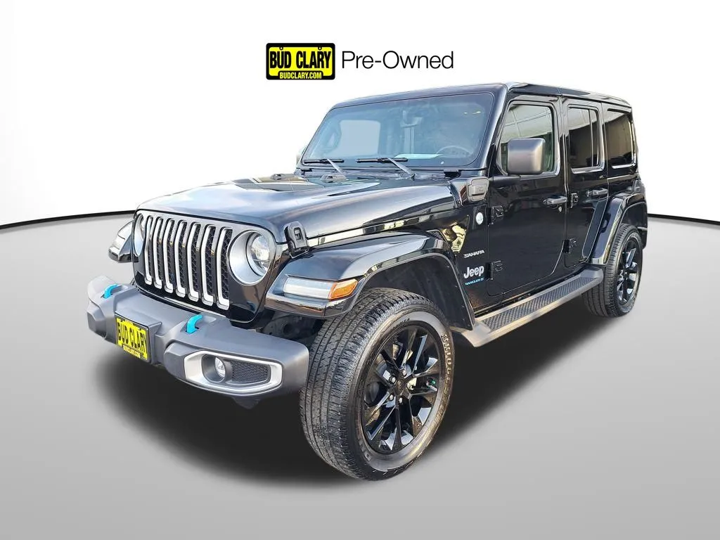 Black 2023 Jeep Wrangler Sahara 4xe for sale in Auburn, WA