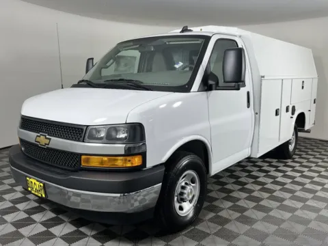 White 2024 Chevrolet Express Commercial Cutaway 3500 for sale in Auburn, WA