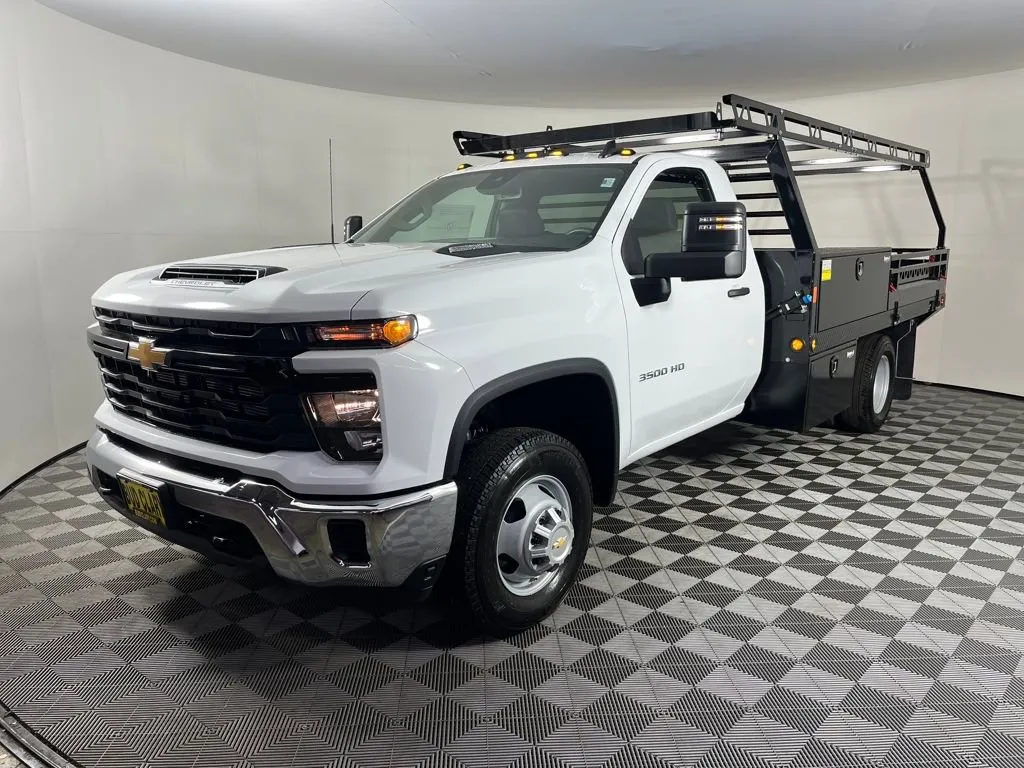 White 2025 Chevrolet Silverado 3500HD CC Work Truck for sale in Auburn, WA