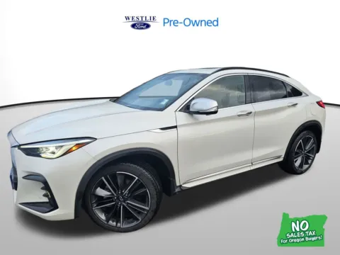 White 2022 INFINITI QX55 SENSORY for sale in Auburn, WA