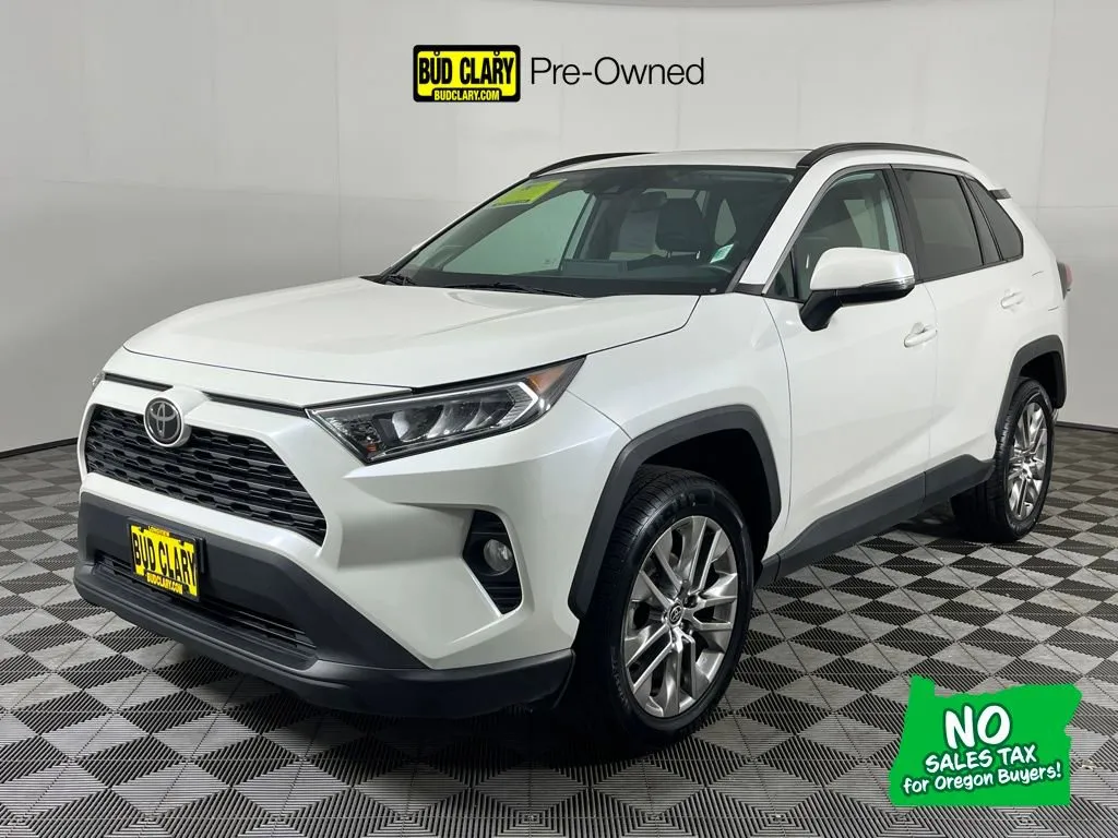 White 2021 Toyota RAV4 XLE Premium for sale in Auburn, WA