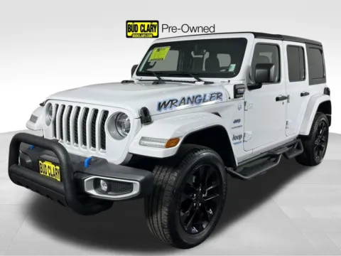 White 2022 Jeep Wrangler Unlimited Sahara 4xe for sale in Auburn, WA