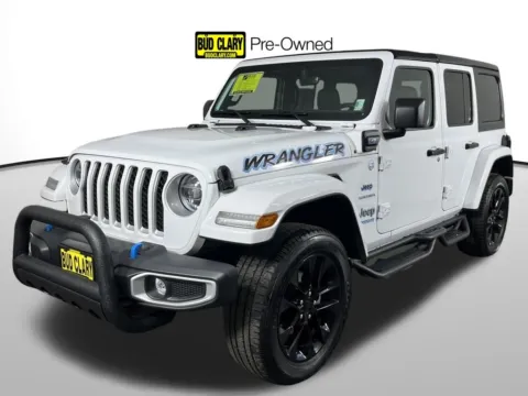 White 2022 Jeep Wrangler Unlimited Sahara 4xe for sale in Auburn, WA