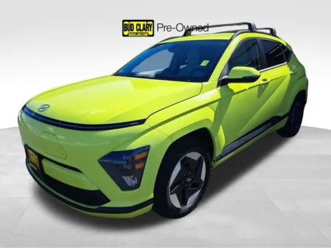 Yellow 2025 Hyundai Kona Electric SEL for sale in Auburn, WA