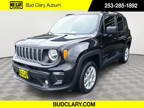 Black 2022 Jeep Renegade Latitude for sale in Auburn, WA
