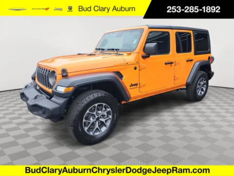 Orange 2025 Jeep Wrangler Sport S for sale in Auburn, WA