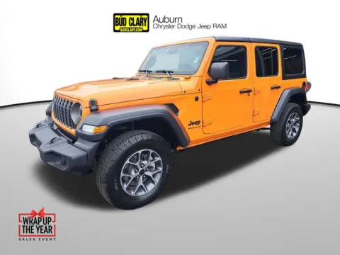 Orange 2025 Jeep Wrangler Sport S for sale in Auburn, WA