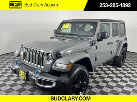 Gray 2023 Jeep Wrangler 4xe Sahara for sale in Auburn, WA