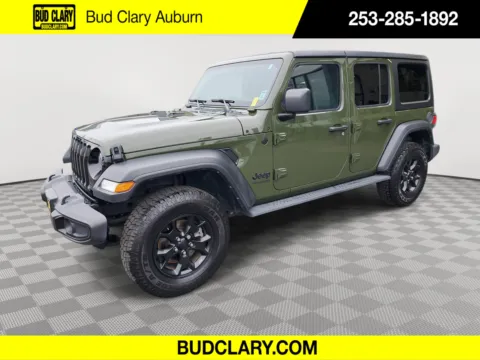 Green 2021 Jeep Wrangler Unlimited Willys Sport for sale in Auburn, WA