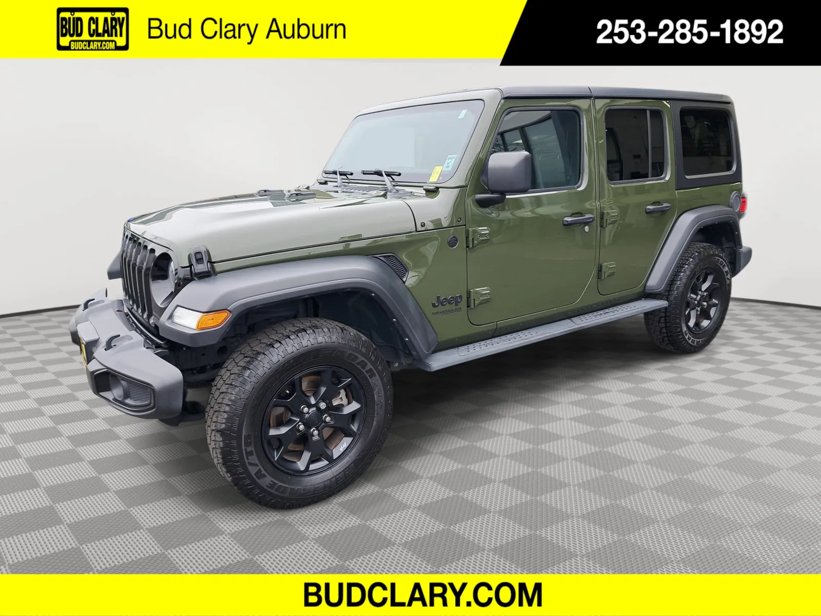 Green 2021 Jeep Wrangler Unlimited Willys Sport for sale in Auburn, WA
