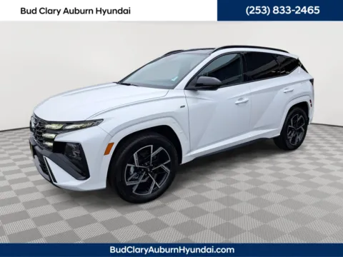 White 2025 Hyundai Tucson Hybrid N Line for sale in Auburn, WA