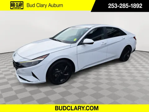 White 2023 Hyundai Elantra Hybrid Blue for sale in Auburn, WA