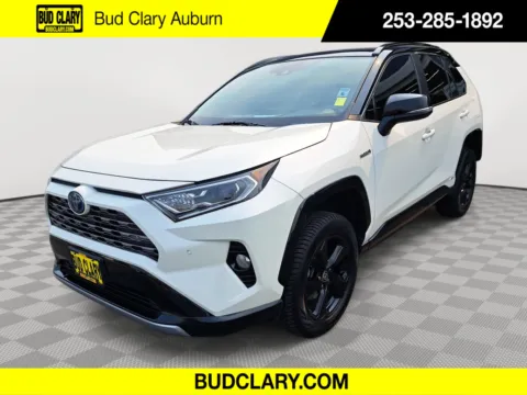 White 2021 Toyota RAV4 Hybrid XSE for sale in Auburn, WA