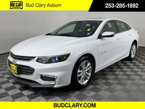 White 2018 Chevrolet Malibu LT for sale in Auburn, WA