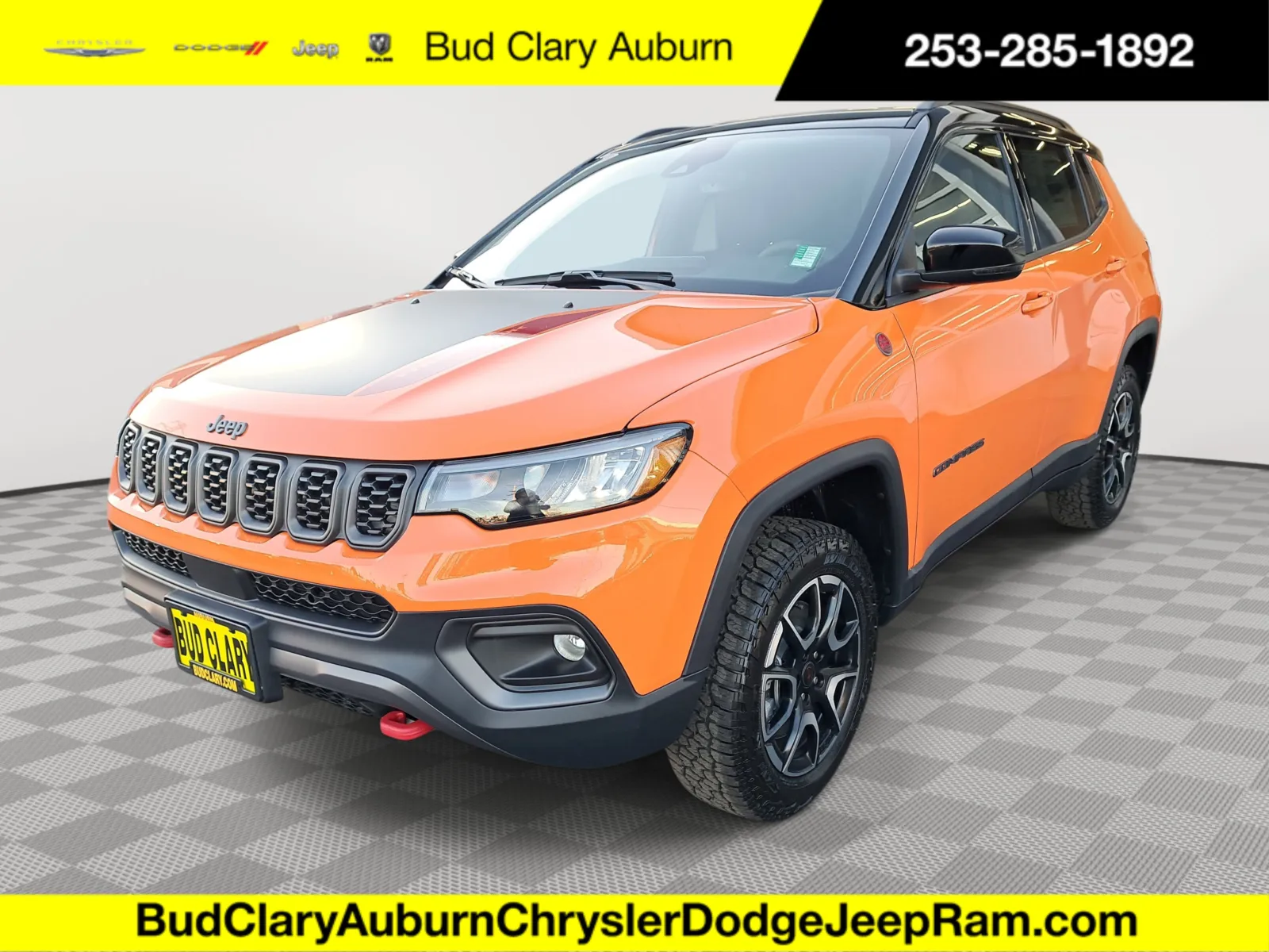 Orange 2026 Jeep Compass Trailhawk for sale in Auburn, WA