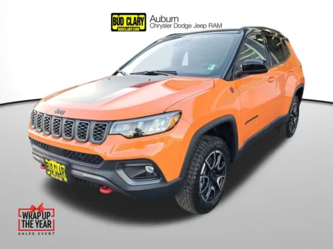 Orange 2026 Jeep Compass Trailhawk for sale in Auburn, WA
