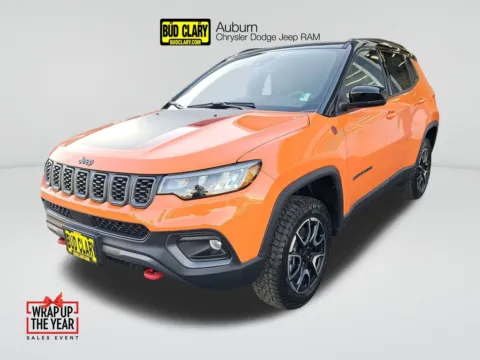 Orange 2026 Jeep Compass Trailhawk for sale in Auburn, WA