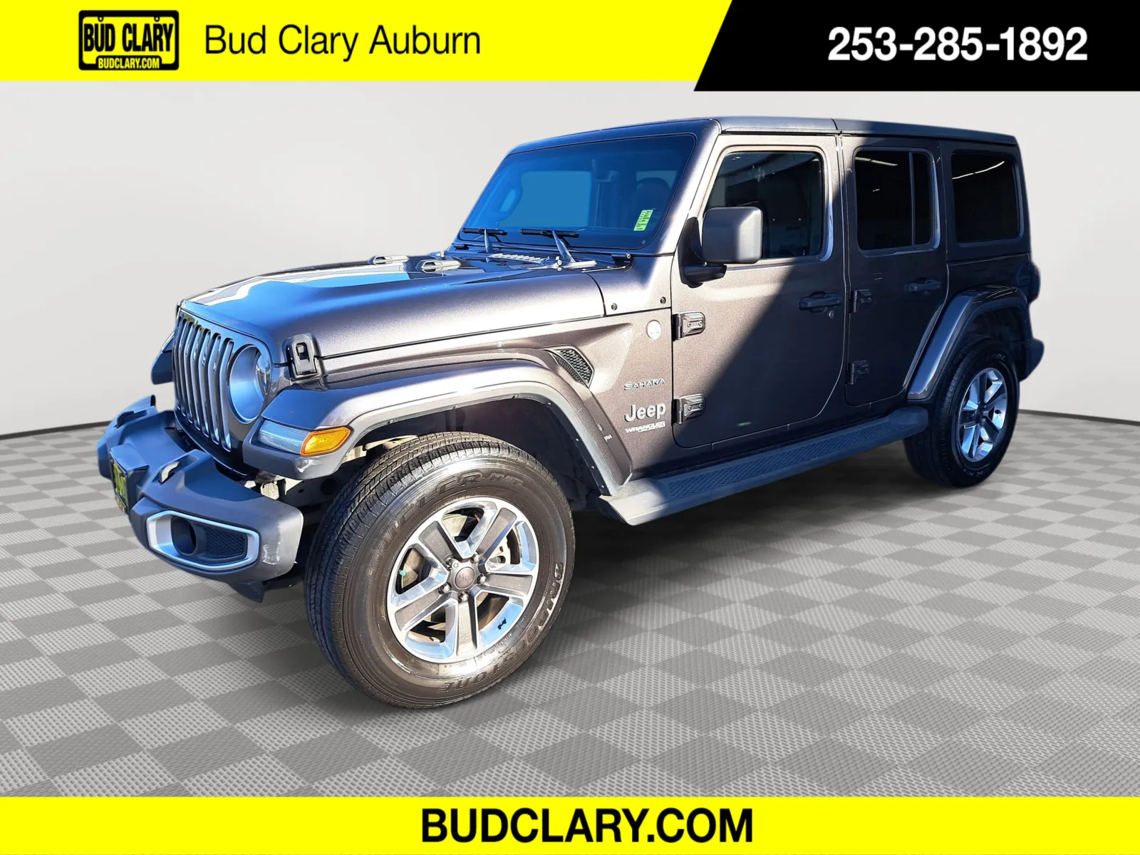 Gray 2019 Jeep Wrangler Unlimited Sahara for sale in Auburn, WA