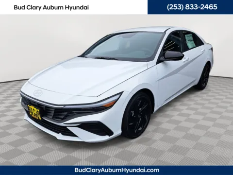 White 2026 Hyundai Elantra Hybrid SEL Sport for sale in Auburn, WA