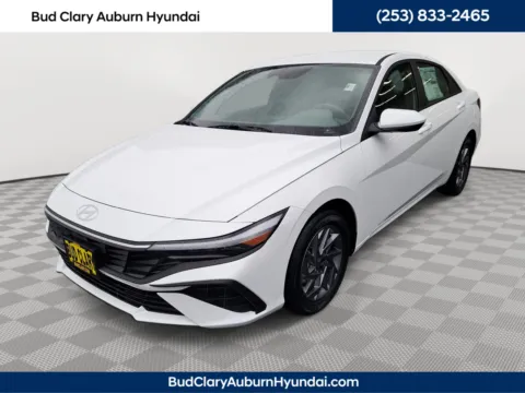 White 2026 Hyundai Elantra Hybrid Blue for sale in Auburn, WA
