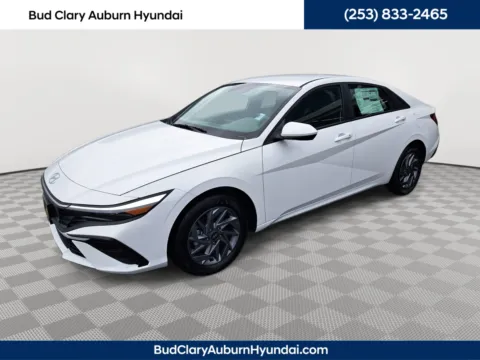 White 2026 Hyundai Elantra Hybrid Blue for sale in Auburn, WA